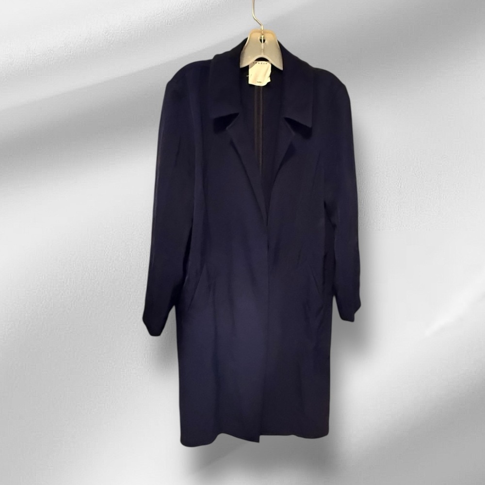Sandro Paris Long Navy Coat